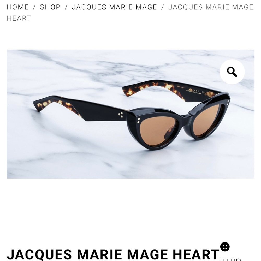 Jacques Marie Mage ‘Heart’ cat-eye sunglasses